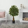 thumbnail image 4 of Nearly Natural 4' Ficus Artificial Tree UV Resistant (Indoor/Outdoor), 4 of 5