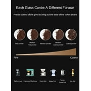 Electric Burr Coffee Grinder FOHERE, 200W Upgrade, 18 Precise Grind Settings, 2-14 Cup Adjustable, Only for Grind Coffee, Black