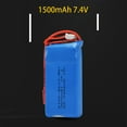 thumbnail image 2 of 7.4V 1500Mah Battery Jst Plug For V913 L959 L969 L979 K959 L202 Rc Model Rechargeable Lipo Power Replacement For Remote Control Vehicle, 2 of 7