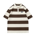 thumbnail image 1 of Xdzjlr T-Shirt Homme à Manches Courtes à Rayures, Coupe Ajustée, Léger, Ample, TTG, 1 of 4