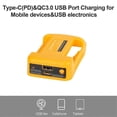 thumbnail image 2 of USB Charger Adapter for Dewalt 18V 20V Li-ion Battery, 2 of 5