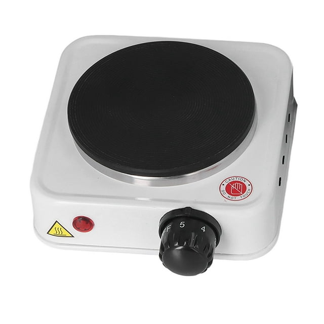 Electric Stove, Stainless Steel Portable US Plug 110V 500W Safe Compact Electric Cooktop For Office