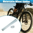 thumbnail image 2 of 24pcs 13G J Bend Bicycle Galvanized Spokes 274mm 10.79" Cycle Spokes with Nipples for Mountain Bike MTB, 2 of 6