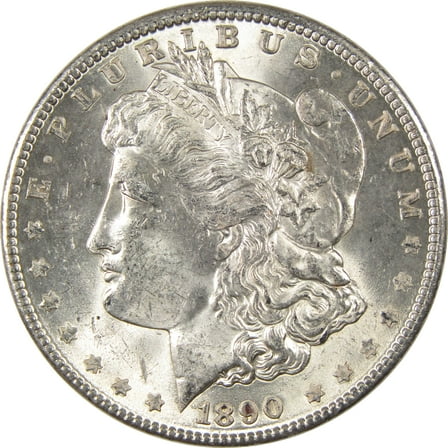 1890 Morgan Dollar Uncirculated Silver $1 Coin