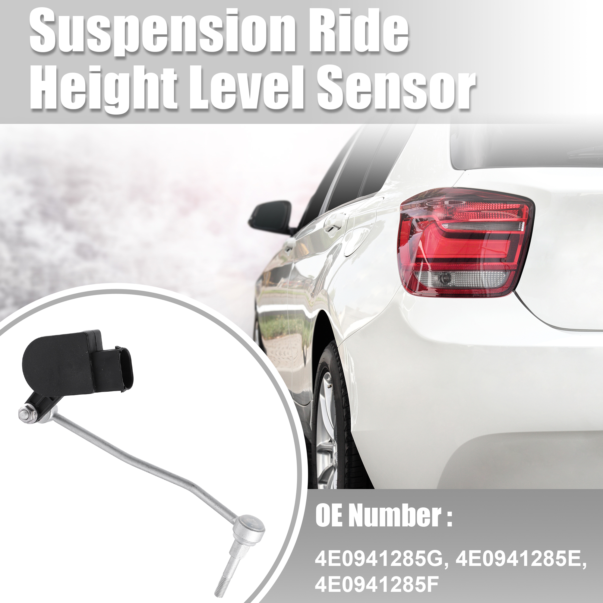 Rear Left Ride Height Level Sensor For Audi A8 Quattro & S8 2004-2010 Sedan – Genuine Fit Replacement 4E0616571D