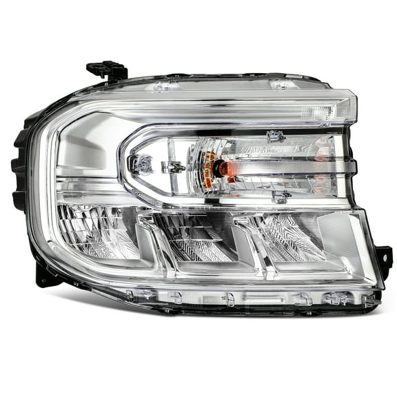 cciyu Headlight Assembly Replacement Fit 2022-2024 for Ford Maverick LED Chrome Housing Titanium Clear Lens Passenger Side FO2503420 (Bulbs Not include)