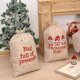 thumbnail image 4 of Bolsa de regalo de Navidad Carta con cordón Gran capacidad Bolsa de embalaje de dulces Ambiente Festival Decoración de galletas Carta de cumpleaños Methold HA009273-02, 4 of 6
