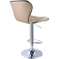 thumbnail image 3 of Leopard Shell Back Adjustable Swivel Kitchen Dining Counter Bar Stool,Set of 2,Khaki, 3 of 6