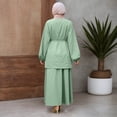 thumbnail image 4 of Elegant Women'S Two Piece Outfit Long Sleeve Tunic And Midi Skirt Set For Daily Wear, 4 of 6