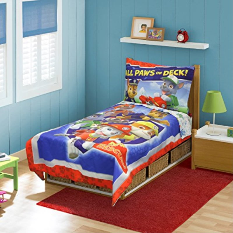 paw patrol 4 piece bedroom set