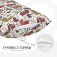 thumbnail image 3 of Sikiie London Landmark1 Print Plush Pillow Cover, Wrinkle-proof and Stain-resistant Pillow Protector without Pillow Core, Home Decoration-20"x30", 3 of 6