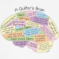 thumbnail image 3 of CafePress - Quilter's Brain Ringer T - 100% Cotton Ringed T-Shirt, 3 of 4
