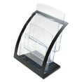 thumbnail image 3 of Deflecto 3-Tier Literature Holder, Leaflet Size, 11.25" W x 6.94" D x 13.31" H, Black, 3 of 9