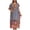 Grey, variant on Women's Casual Long Kaftan Dress Scoop Neck Maxi Caftan Dress (Hot Pink One Size)