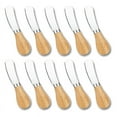 thumbnail image 1 of 10 Cuchillos Para Untar Queso, Mini Cuchillo Mantequilla Con De Madera, Juego Queso Acero Inoxidable, 1 of 5