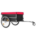 thumbnail image 6 of Foldable Bicycle Cargo Trailer, 20" Wheels, Removable Cover, Folding Frame Quick Release, 120LBS Capacity for Luggage, Tools, Groceries, 6 of 10
