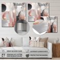thumbnail image 4 of Designart "Complexity in Rose Gold Circles II" Modern Shapes Transitional Metal Art Living Room, 4 of 5