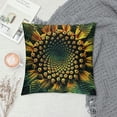 thumbnail image 2 of Shiartex Decorative Couch Throw Pillow Covers, Square Set Cushion Case, Soft Couch Pillow Covers - Sunflower Pattern White, 2 of 5