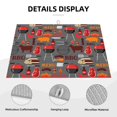 thumbnail image 3 of Fotbe BBQ Icons Alfombrilla de Secado para Cocina con Estampado, 18x24 Pulgadas, 3 of 7