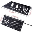 thumbnail image 4 of Aluminum Alloy Woodworking Square Measuring Ruler 45/90 Degree 3D Angle Jig, 4 of 5