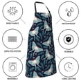 thumbnail image 5 of Goofa Glowing Butterfly Printed Waterproof Apron 33" Chef Aprons for Men Heavy Duty Chemical Work Apron Adjustable Bib Apron, 5 of 9