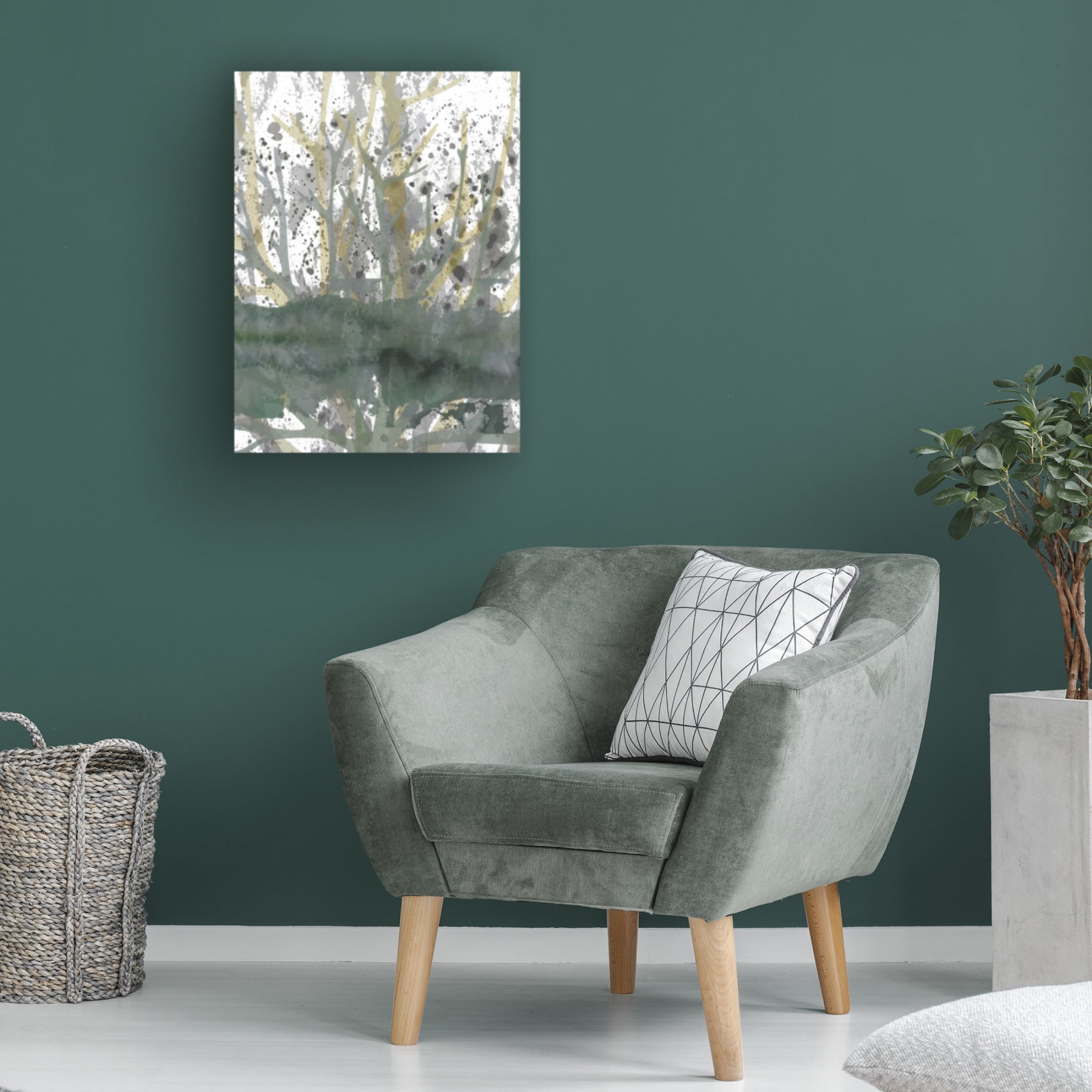 Canvas Wall Art - Maliq 'On The Ground' Wall Art for Living Room, Bedroom, or Office Décor by Trademark Fine Art - 35 x 47 Inches