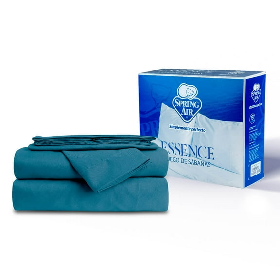 JGO DE SABANAS ESSENCE AZUL QUEEN SIZE Atlas del Descanso Spring Air Essence