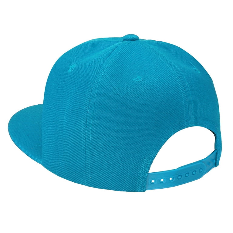 Classic Snapback Hat Cap Hip Hop Style Flat Bill Blank Solid Color