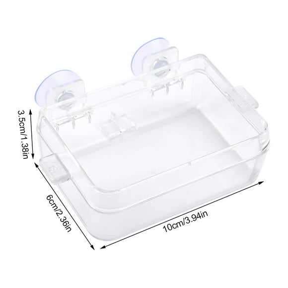 AMONIDA Reptile Food Water Bowl, 1 Pcs Reptile Basin, Lizard Crawler Food Bowl Color Box Amphibians Reptiles Anti-escape Feeder For Newt Other Pets Turtles Frogs