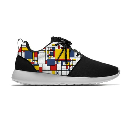 

Mondrian Abstract Art Aesthetic Fashion Classic Sport Running Shoes Casual Breathable Mens Womens Lightweight Latest Sneakers