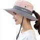 thumbnail image 2 of Sombrero para el sol plegable para mujer, ajustable, de algodón, con ala ancha y protección UV, 2 of 5