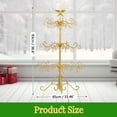 thumbnail image 6 of UBesGoo 3ft Wrought Iron Christmas Tree, Metal Display Stand for Holiday Decor, Indoor Outdoor Use, Gold, 6 of 8