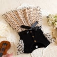 thumbnail image 6 of Teen Girl Easter Dresses Bowknot Design Dress Ruffle Short Sleeve Long Summer Dress for Teens Fashion Design Summer Dress (Black,4-5 Years), 6 of 8
