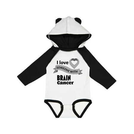 

Inktastic I Love Someone with Brain Cancer- gray heart ribbon Gift Baby Boy or Baby Girl Long Sleeve Bodysuit