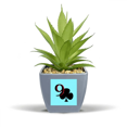 thumbnail image 1 of Happiness Club 9 Poker Fake Pineapple Flower Pot Vase Mini Decor, 1 of 3