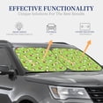 thumbnail image 4 of Honeii Guinea Pigs Print Foldable Car Sun Shade for Windshield, 2-Piece UV Protection Shade, Protects Car Interior, Ideal for Cars, Trucks, SUVs-Large, 4 of 6