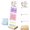 Time, variant on Sticky Note Holder, Memo Board, It Note Holder with Wooden Base, Includes 100 Notes, Religious Desk Organizer, Christian Quote "Happy Moments Praise God"