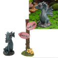 thumbnail image 1 of Miniature Dragon Sculpture Set Synthetic Resin Fairy Statue Garden Lawn Balcony Decor, 1 of 5