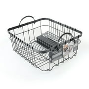 BHG Metal Dish Rack with Caddy Antique Gray