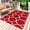 Red, variant on Red Abstract Outdoor Rug 4x6 Ft - Reversible Patio Rug Outdoor Camping Rugs, Modern White Geometric Twisted Art Washable Indoor Outdoor Area Rugs, Non-Slip Outdoor Carpet Runner for Deck/Porch