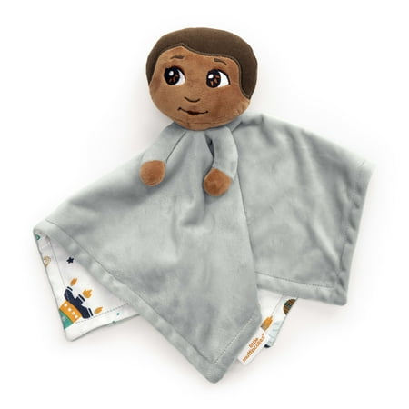 UPC: 0074451130586 | Little Muffincakes Lovey Baby Security Blanket in Astronaut and Space Theme (Ashton) for Newborn & up Grey