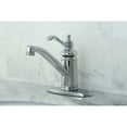 thumbnail image 6 of Kingston Brass KS3408TL Templeton 4-Inch Single Handle Centerset Lavatory Fau..., 6 of 7