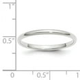 thumbnail image 5 of Primal Gold 10 Karat White Gold 2mm Half Round Band Size 10.5, 5 of 6
