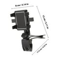 thumbnail image 4 of KONTONTY 1pc Car Phone Stand Rotating Dashboard Phone Mount Free Horizontal Vertical Adjustment Black, 4 of 8