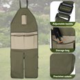 thumbnail image 2 of Delantal De Trabajo De Tela Oxford Delantal De Cocina Ajustable Con Bolsillo Impermeable Unisex Extendido Delantal De Jardín Muyoka Hogar, 2 of 7