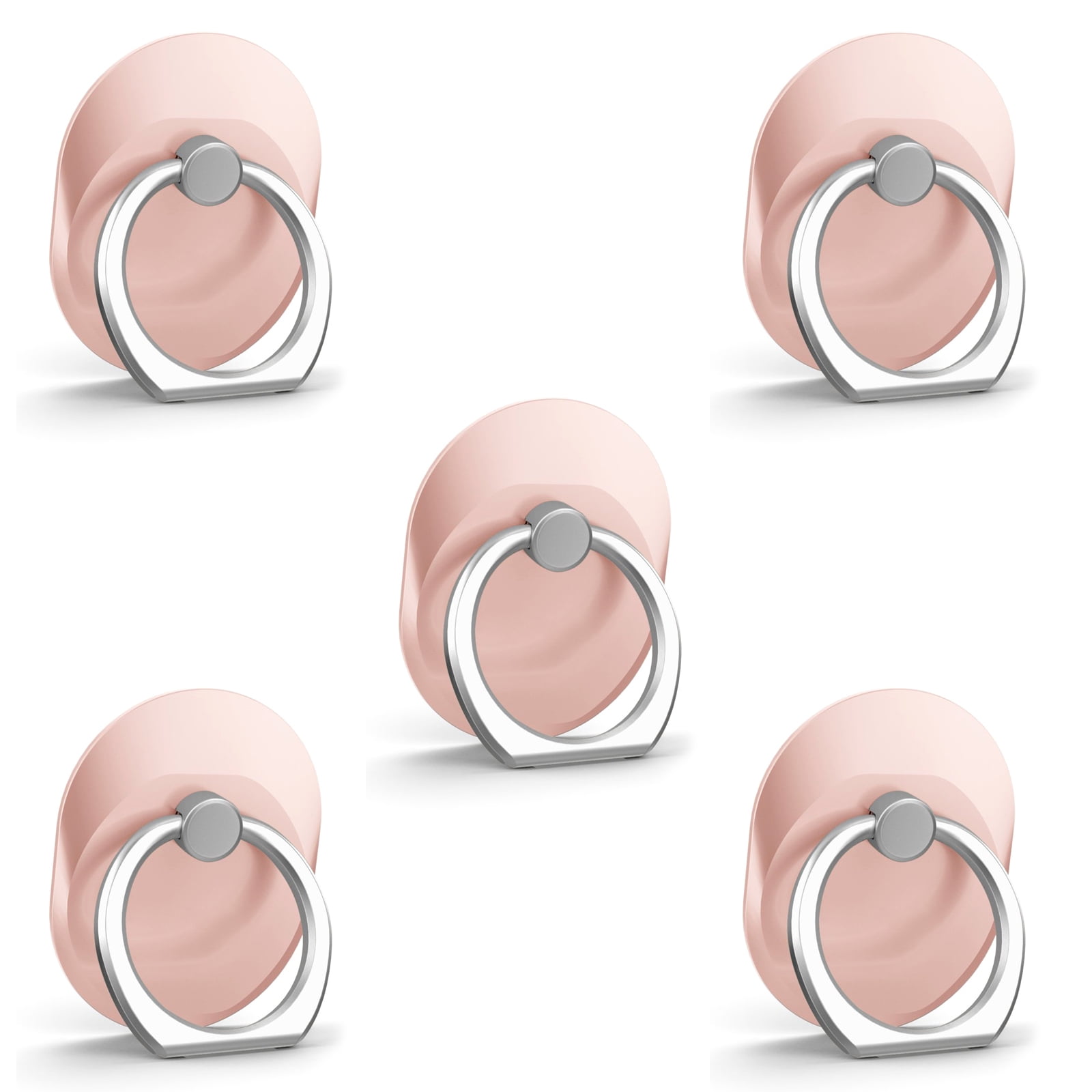FREEDOMTECH 5-Pack Phone Ring Holder, Phone Stand Holder, Creative Universal Cell Phone 360-degree Rotation Finger Sticky Anti-Drop Ring Holder For iPhone, Samsung Galaxy, HTC, LG, Android Phones