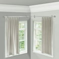 thumbnail image 2 of 13/16" Dia Adjustable Corner Window Single Curtain Rod 66 to 120" (each side) in Satin Nickel with Matthias Finials,(4888-665-CR), 2 of 3