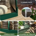 thumbnail image 5 of Jocisland 8x8x7.5 ft Aluminum Greenhouses for Outdoors, Polycarbonate Walk-in Greenhouse with 2 Vents Lockable Rain Gutter, for Backyard Plants, Green, 5 of 8