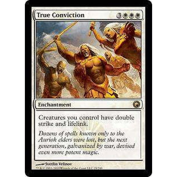 MtG Scars of Mirrodin Rare True Conviction #25