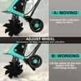 thumbnail image 3 of Electric Rototiller Garden Tiller 12 Inch Tilling Width 8-Inch Electric Tiller 10.5 Amp Tiller Cultivator for Garden Yard, 3 of 4